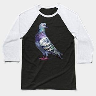 Pixel Pigeon Baseball T-Shirt